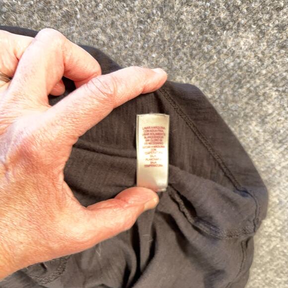 Velvet by Graham & Spencer Alma Cotton Slub T-Shirt Dress Black Size M Made in U - Picture 6 of 9